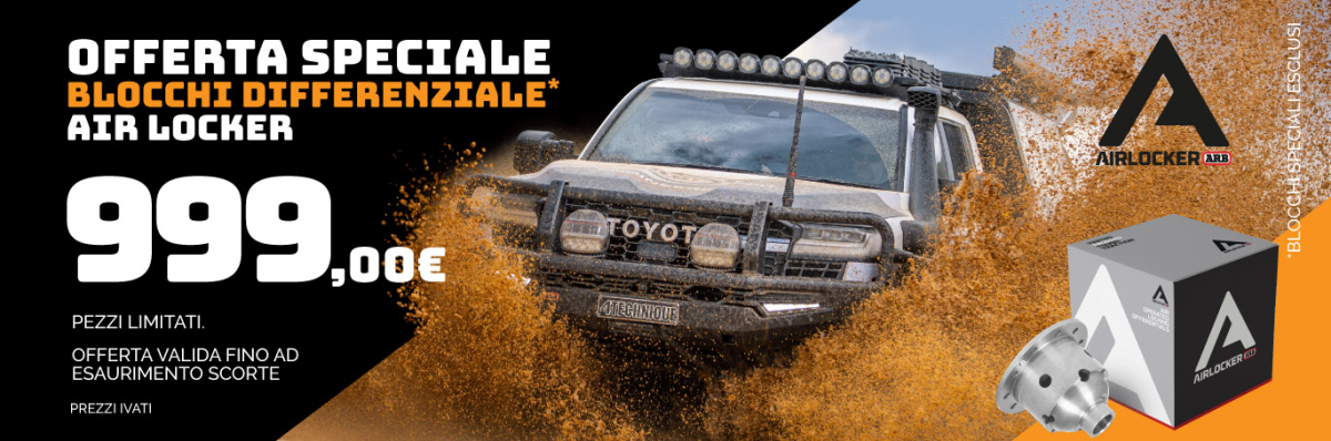 PROMO Air Locker ARB: tutti i blocchi differenziali a &euro; 999,00 IVA compresa - fino ad esaurimento scorte