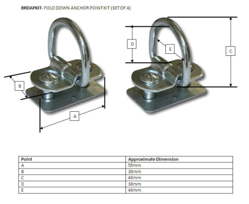 ARB KIT ANELLI FISSAGGIO CASSETTONE