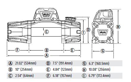 WARN VERRICELLO VR EVO 12 24V SENZA CAVO, ROLLER E GANCIO