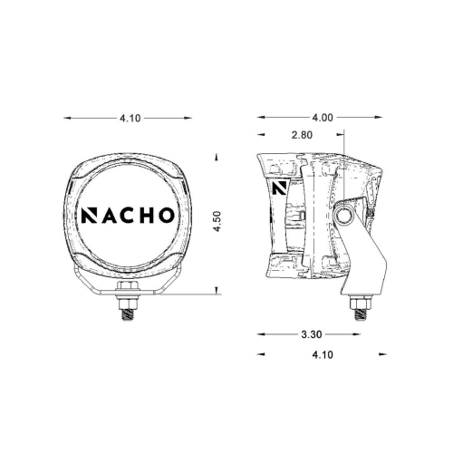 NACHO QUATRO COPPIA FANALI COMBO FENDINEBBIA/PROFONDITA' 4