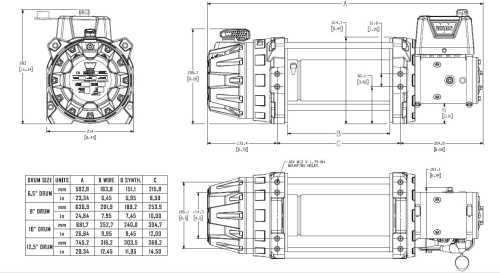 WARN VERRICELLO INDUSTRIALE SERIE G2 15-A DC 24V-MC